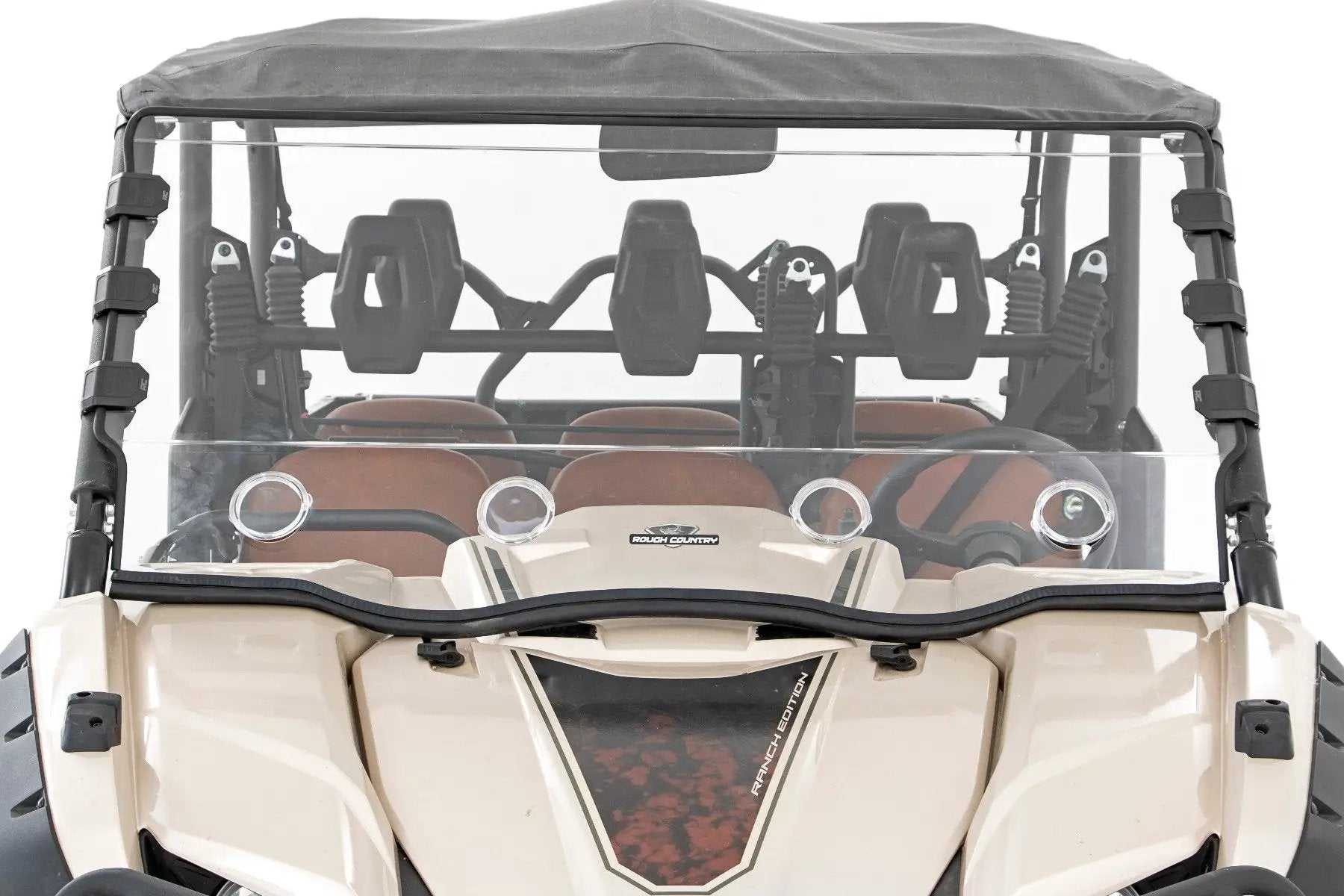 Rough Country Vented Full Windshield | Scratch Resistant | Yamaha Viking 700 by Rough Country