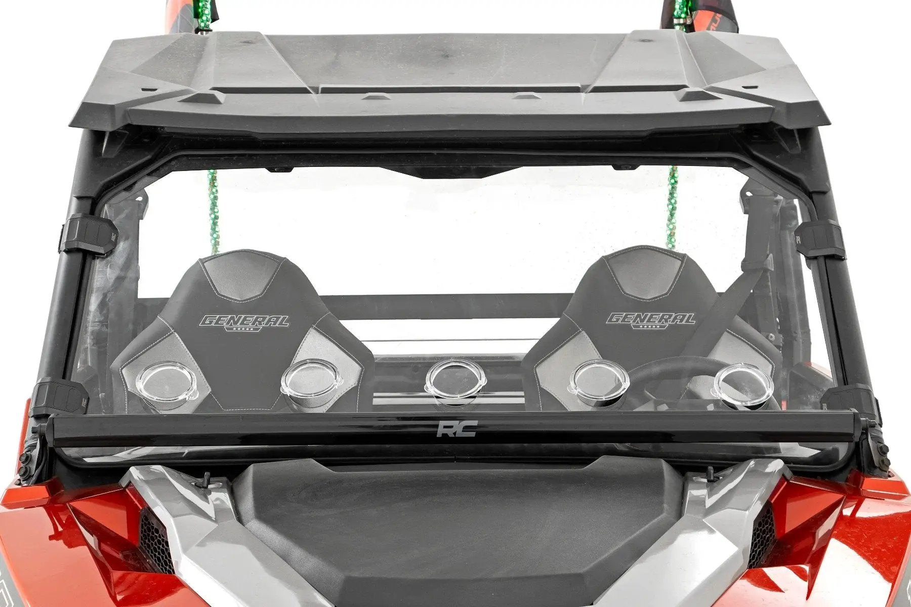 Rough Country Vented Full Windshield | Scratch Resistant | Polaris General XP 4 1000 by Rough Country