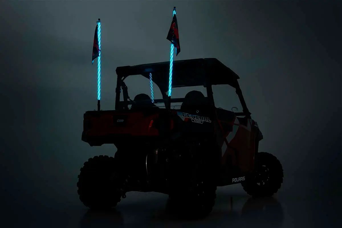 Rough Country Multi-Color LED | Whip | 4' Long | Pair by Rough Country