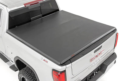 Rough Country Soft Tri-Fold Bed Cover | 5'10" Bed | Chevy/GMC Sierra 1500 (19-26)/Silverado 1500 (19-26) by Rough Country