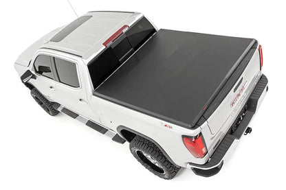 Rough Country Soft Tri-Fold Bed Cover | 5'10" Bed | Chevy/GMC Sierra 1500 (19-26)/Silverado 1500 (19-26) by Rough Country