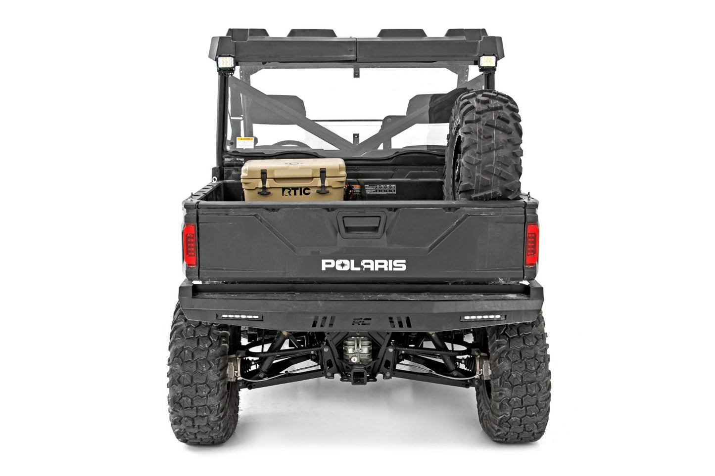 Luz LED | Montaje de jaula RR | Par de focos negros de 2" | Polaris Ranger 1000/Ranger XP 900/1000