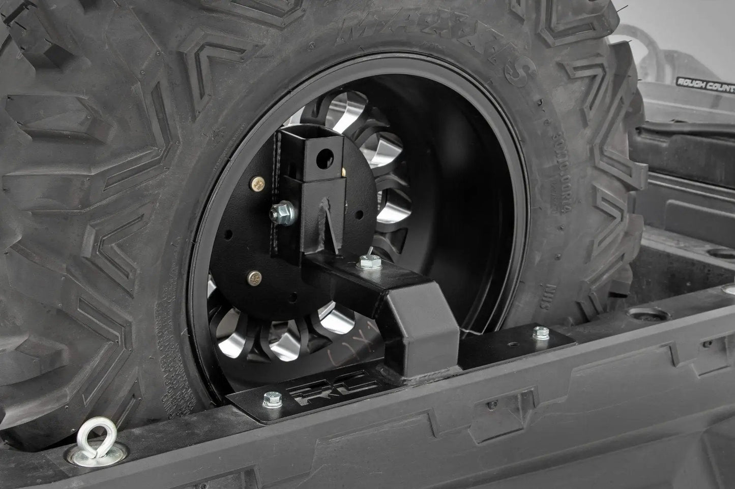 Rough Country Spare Tire Carrier | Bed Side Mount | Multiple Makes & Models (Can-Am/Polaris) by Rough Country
