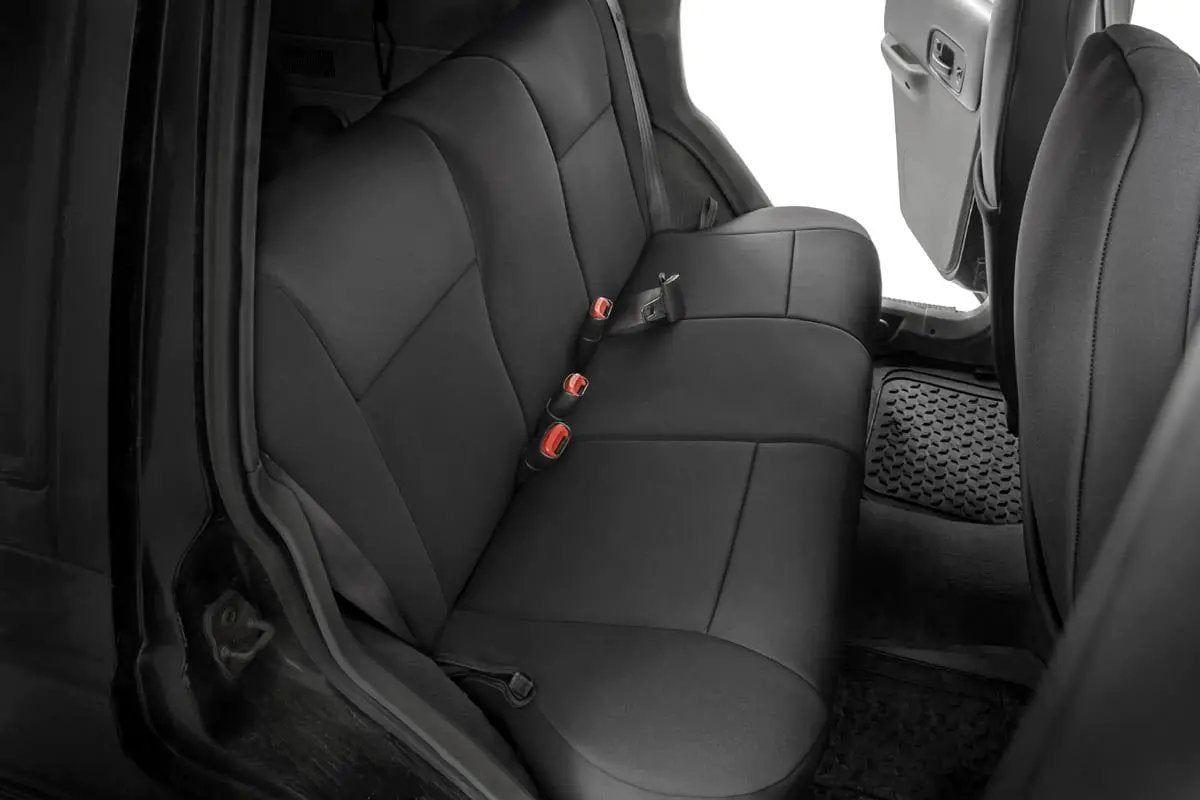 Rough Country Seat Covers | Non Detach Headrest FR and Rear | Jeep Cherokee XJ (84-96) by Rough Country