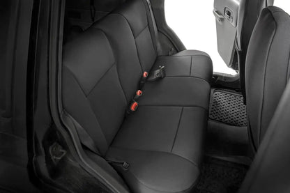 Rough Country Seat Covers | Non Detach Headrest FR and Rear | Jeep Cherokee XJ (84-96) by Rough Country