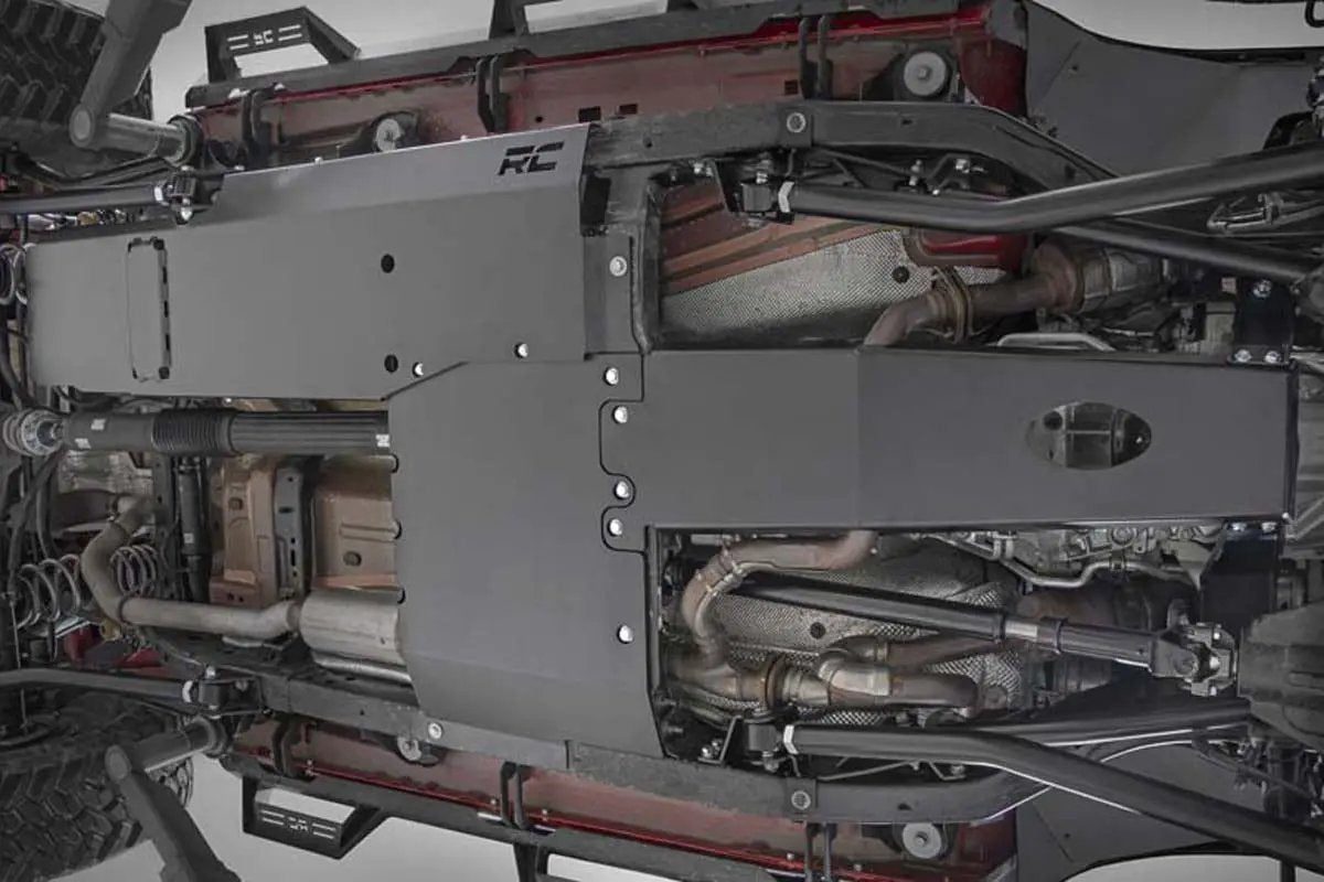 Rough Country Skid Plate Combo | 3.6L | Engine | T-Case | Jeep Wrangler Unlimited (18-19) by Rough Country