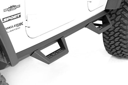 Изогнутые подножки | 4-дверные | Jeep Wrangler Unlimited 2WD/4WD (2007-2018)
