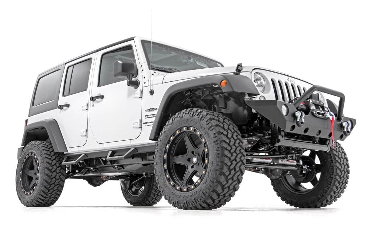 Изогнутые подножки | 4-дверные | Jeep Wrangler Unlimited 2WD/4WD (2007-2018)
