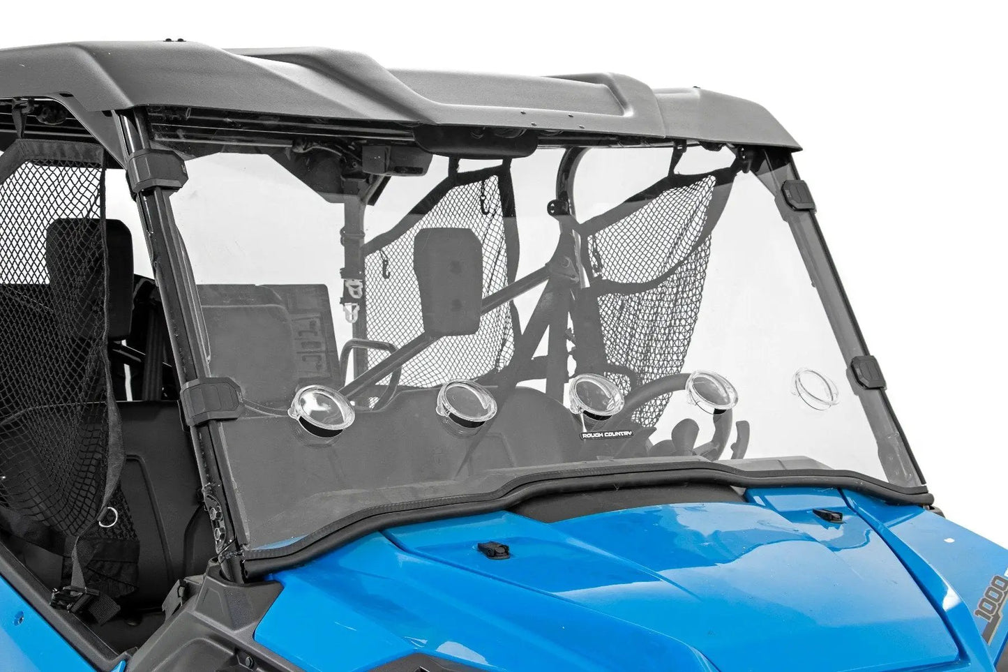 Rough Country Vented Full Windshield | Scratch Resistant | Honda Pioneer 1000 by Rough Country