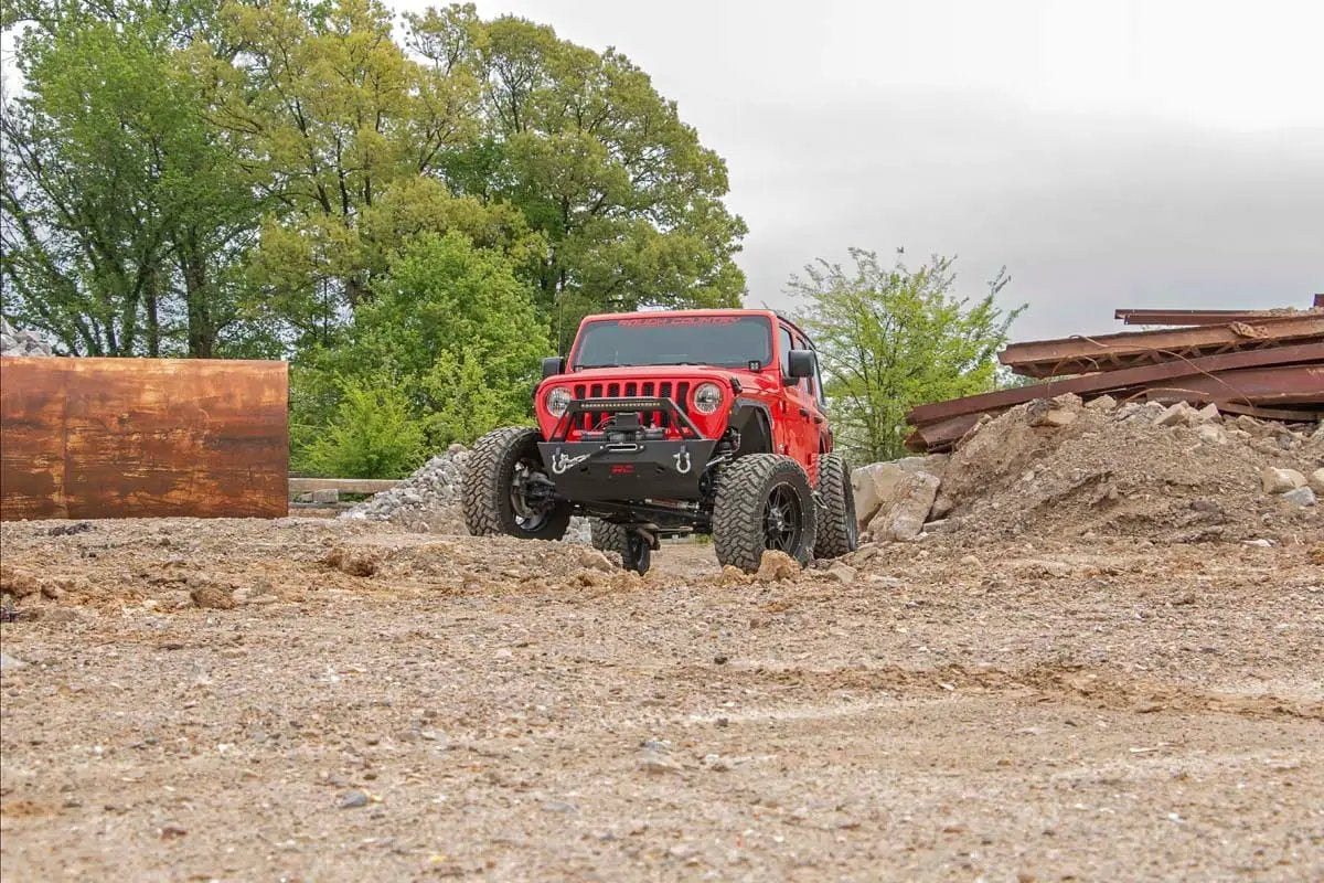 Rough Country 3.5 Inch Lift Kit | Adj Lower | FR D/S | Jeep Wrangler Unlimited 4WD (24-26) by Rough Country