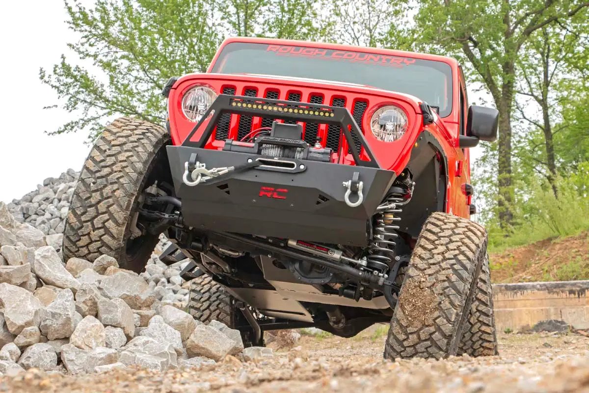 Rough Country Skid Plate Combo | 3.6L | Engine | T-Case | Gas | Jeep Wrangler Unlimited (18-19) by Rough Country