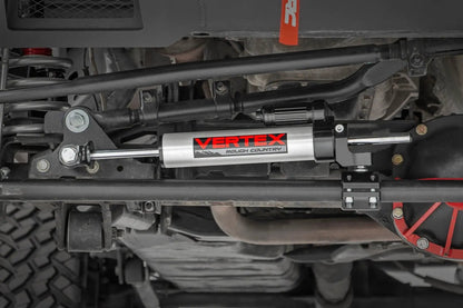 Rough Country Vertex Steering Stabilizer | Pass-Through | Jeep Wrangler JK/Wrangler Unlimited (07-18) by Rough Country