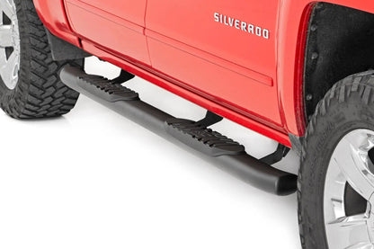 Rough Country Oval Nerf Step | Crew Cab | Chevy/GMC 1500/2500HD/3500HD (07-19 & Classic) by Rough Country