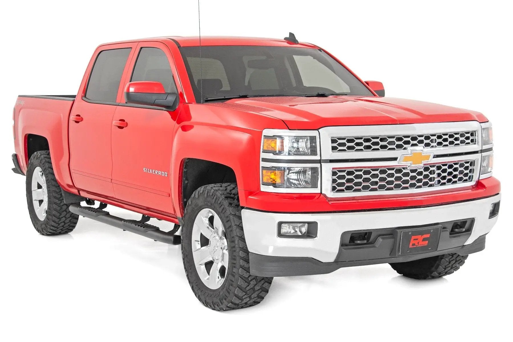 Rough Country Oval Nerf Step | Crew Cab | Chevy/GMC 1500/2500HD/3500HD (07-19 & Classic) by Rough Country