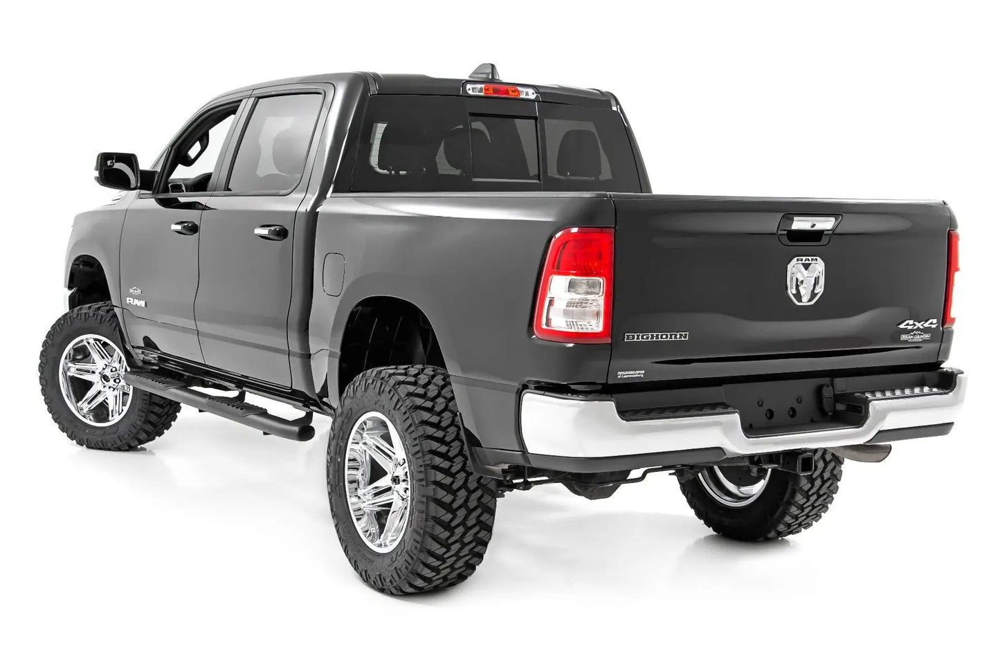 Rough Country Oval Nerf Step | Crew Cab | Black | Ram 1500 (19-26)/1500 TRX (21-24) by Rough Country