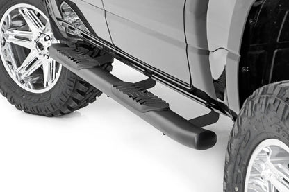 Rough Country Oval Nerf Step | Crew Cab | Black | Ram 1500 (19-26)/1500 TRX (21-24) by Rough Country