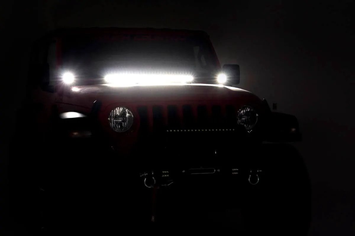 Rough Country LED Light Kit | Hinge Mount | 2" Spectrum Pair | Jeep Gladiator JT/Wrangler JL (18-26) by Rough Country