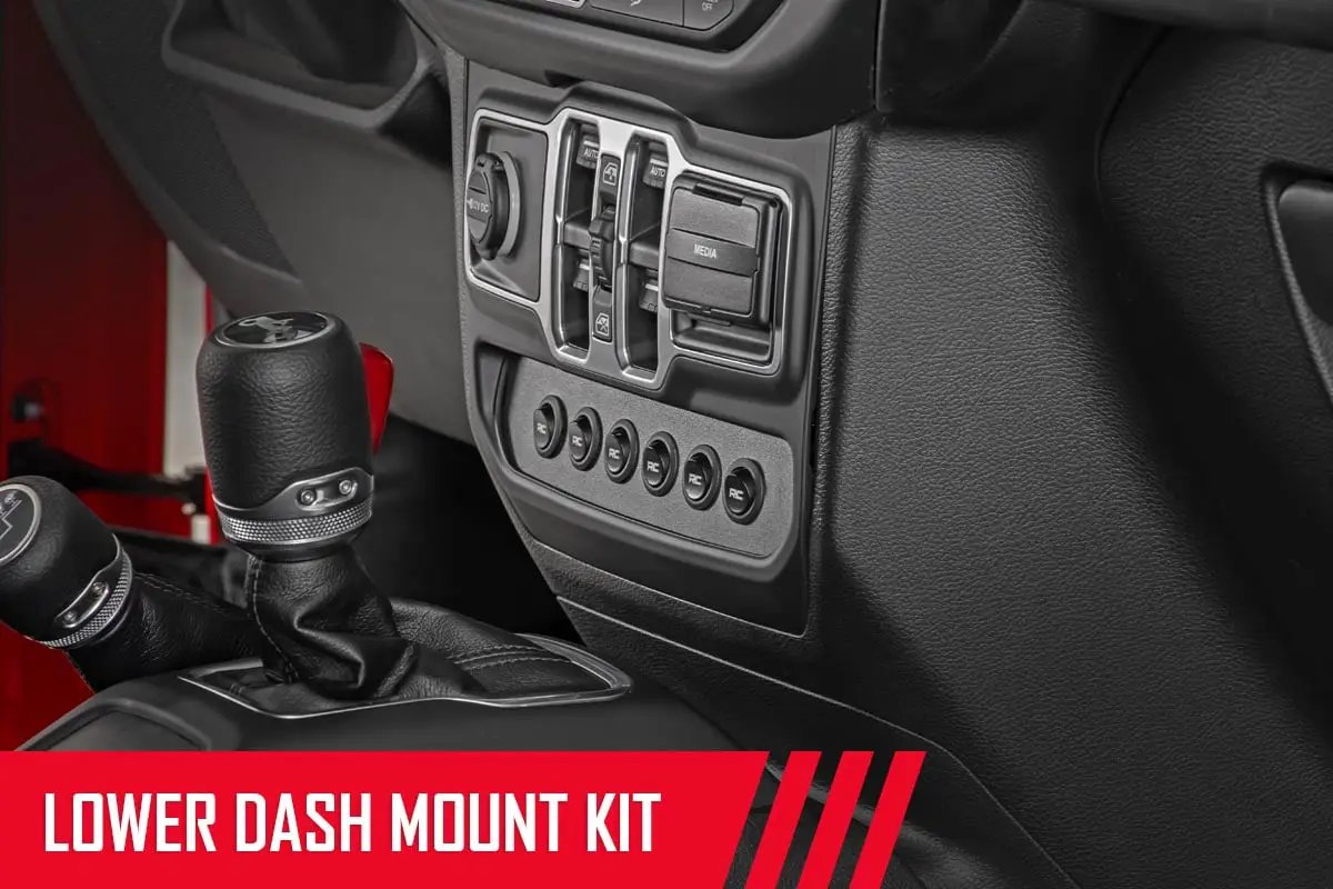 Rough Country MLC-6 | Muliple Light Controller | Lower Dash | Jeep Wrangler JL/Wrangler Unlimited (18-26) by Rough Country