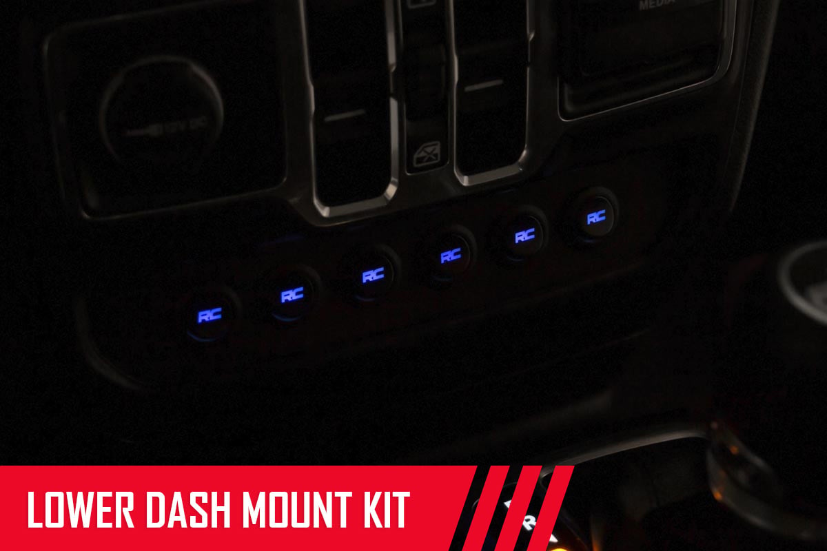 Rough Country MLC-6 | Muliple Light Controller | Lower Dash | Jeep Wrangler JL/Wrangler Unlimited (18-26) by Rough Country