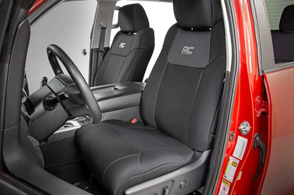 Rough Country Seat Covers | FR w/ Console Cover and Rear | Toyota Tundra 2WD/4WD (14-21) by Rough Country