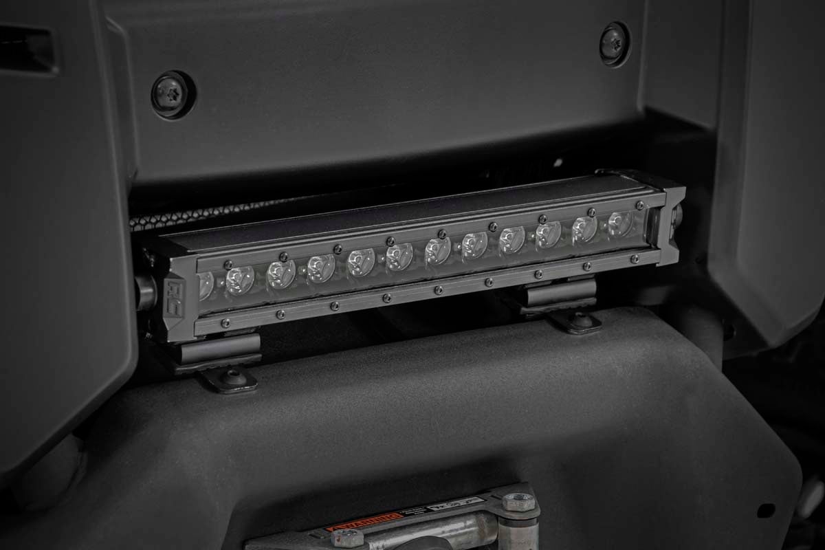 Rough Country 12 Inch Black Series LED Light Bar | Single Row | Amber DRL