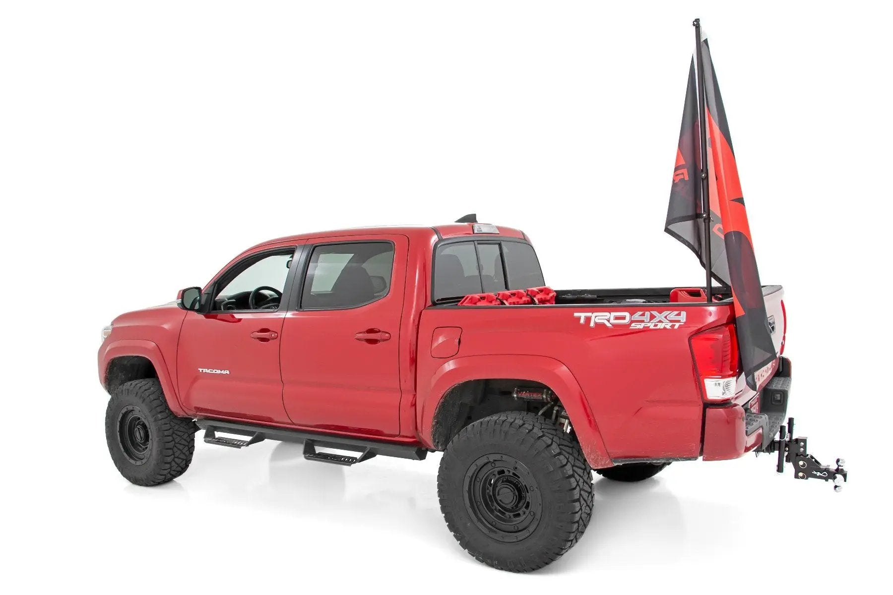 Rough Country Flag Pole Holder | Bed Rail | w/ Flag by Rough Country