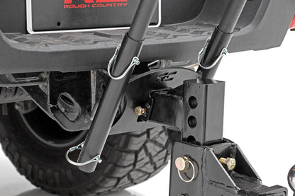 Rough Country Flag Pole Holder | Dual | 2 Inch Hitch | w/ Flag Poles
