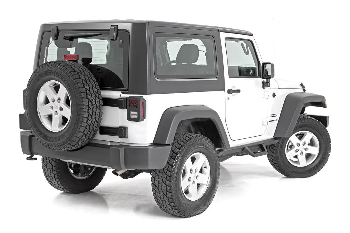 Rough Country Contoured Drop Steps | 2 Door | Jeep Wrangler JK 4WD (2007-2018) by Rough Country