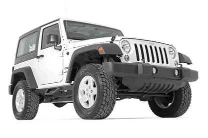 Rough Country Contoured Drop Steps | 2 Door | Jeep Wrangler JK 4WD (2007-2018) by Rough Country