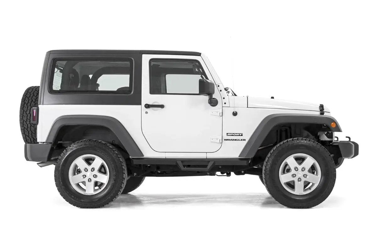 Rough Country Contoured Drop Steps | 2 Door | Jeep Wrangler JK 4WD (2007-2018) by Rough Country