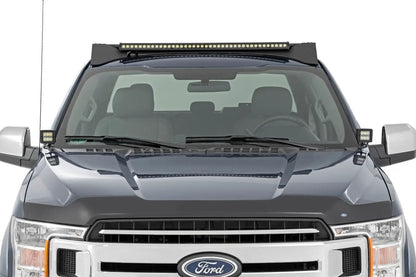 Rough Country LED Light Pair | Ditch Mount | 2" Black DRL | Ford F-150 (15-25)/F-150 Lightning (22-25) by Rough Country