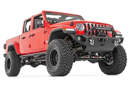 Rough Country LED Light Kit | Quad | Cowl Mount | 2" Black | Amber DRL | Jeep Gladiator JT/Wrangler JL (18-26) by Rough Country