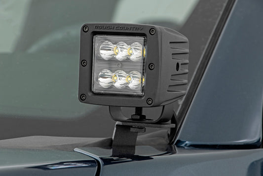 Rough Country LED Light Kit | Ditch Mount | 2" Spectrum Pair | Spot | Ford F-150 (15-25)/F-150 Lightning (22-25)