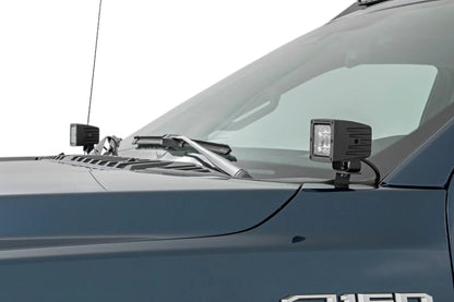 Rough Country LED Light | Ditch Mount | 2" Chrome Pair | Wide Angle | Ford F-150 (15-24) by Rough Country