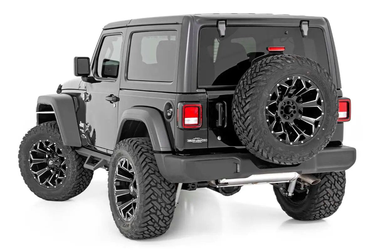 Rough Country Contoured Drop Steps | 2 Door | Jeep Wrangler JL 4WD (2018-2026) by Rough Country