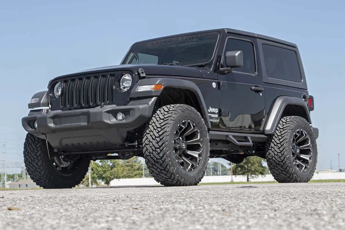 Rough Country Contoured Drop Steps | 2 Door | Jeep Wrangler JL 4WD (2018-2026) by Rough Country