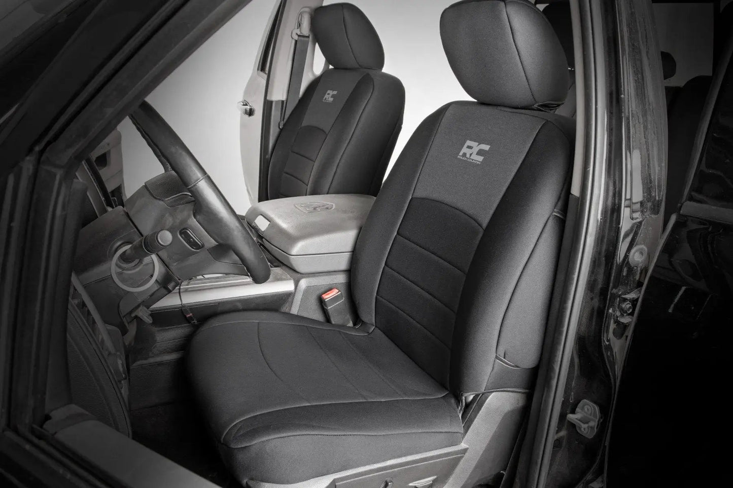 Rough Country Seat Covers | FR Bucket RR Full bench | Ram 1500 (09-18)/2500 (11-18)/3500 (11-18) by Rough Country