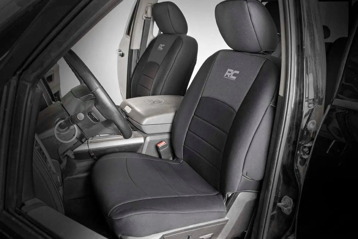 Rough Country Seat Covers | FR Bucket RR w/Arm Rest | Ram 1500 (09-18)/2500 (11-18)/3500 (11-18) by Rough Country