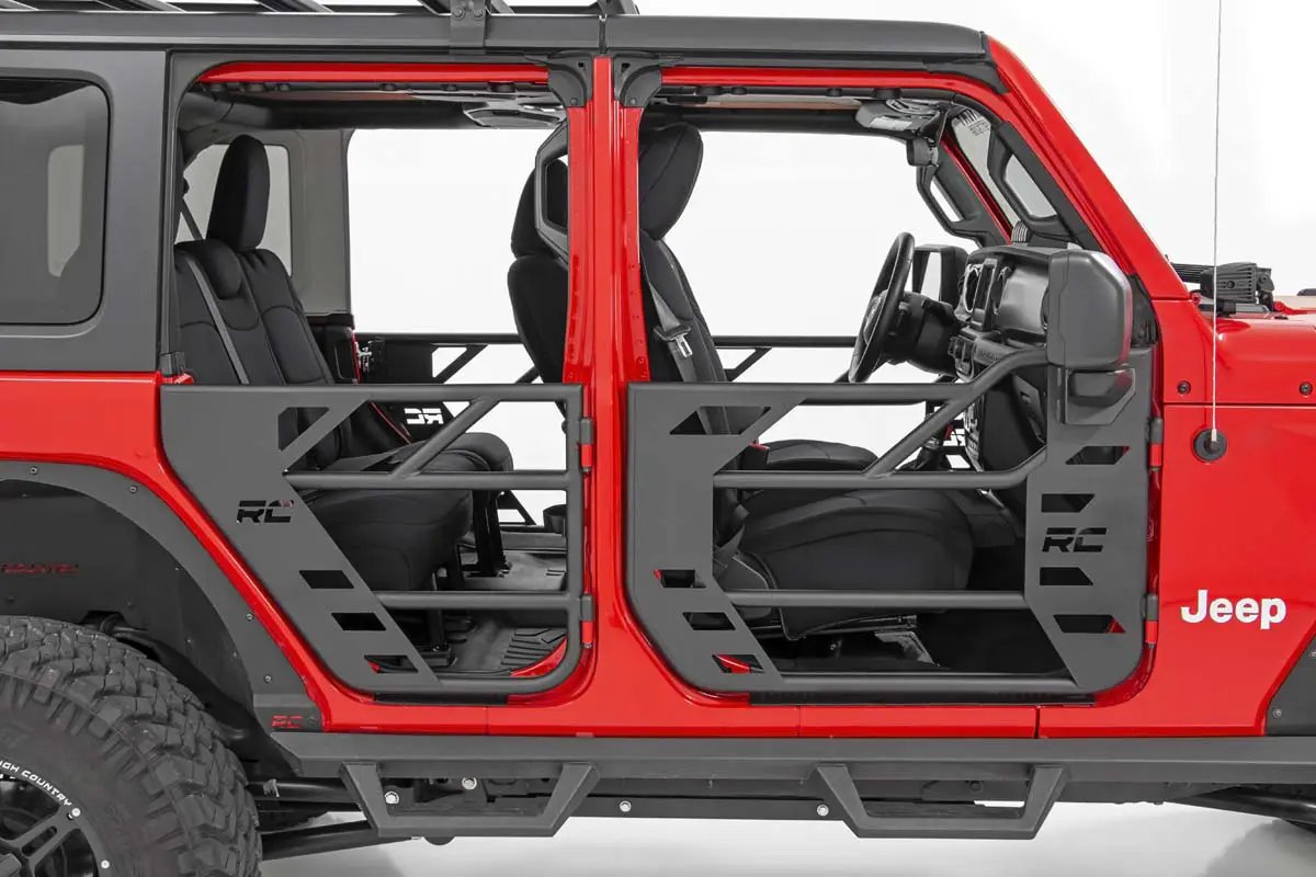 Rough Country Tubular Doors | Front and Rear | Jeep Gladiator JT/Wrangler JL 4WD (18-26) by Rough Country