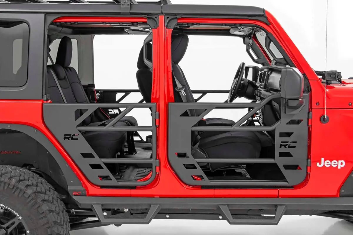 Rough Country Tubular Doors | Front | Jeep Gladiator JT/Wrangler JL 4WD (2018-2026) by Rough Country