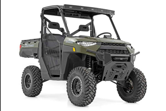 Kit de luces LED | Montaje en parachoques | Fila única negra de 12" | Polaris Ranger XP 1000