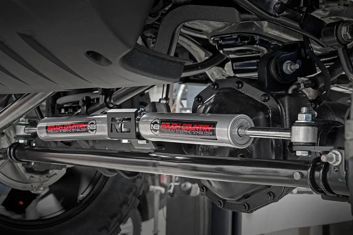 Rough Country N3 Steering Stabilizer | Dual | 2.5-8 Inch Lift | Jeep Gladiator JT/Wrangler JL (18-26) by Rough Country
