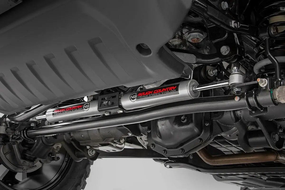 Rough Country N3 Steering Stabilizer | Dual | 2.5-8 Inch Lift | Jeep Gladiator JT/Wrangler JL (18-26) by Rough Country
