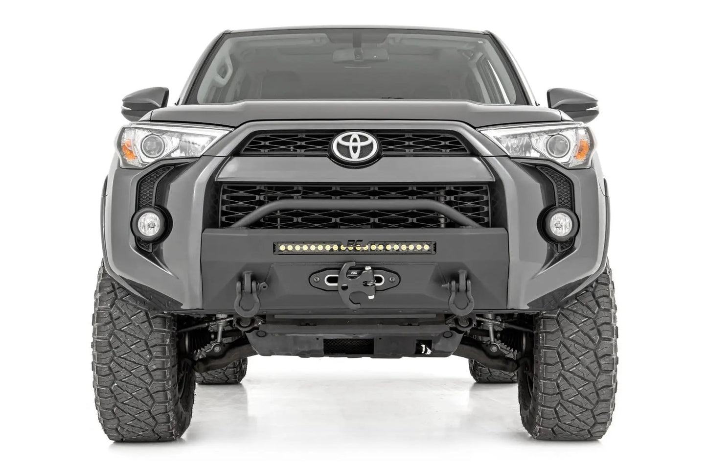 Rough Country Front Bumper | Hybrid | 20" Blk DRL | Toyota 4Runner 2WD/4WD (2014-2024) by Rough Country