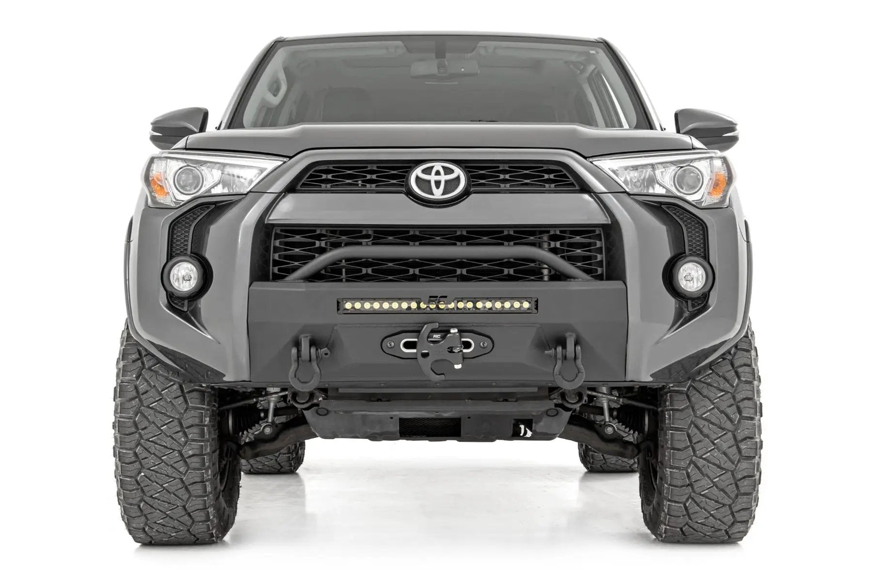 Rough Country Front Bumper | Hybrid | 20" Blk DRL | Toyota 4Runner 2WD/4WD (2014-2024) by Rough Country