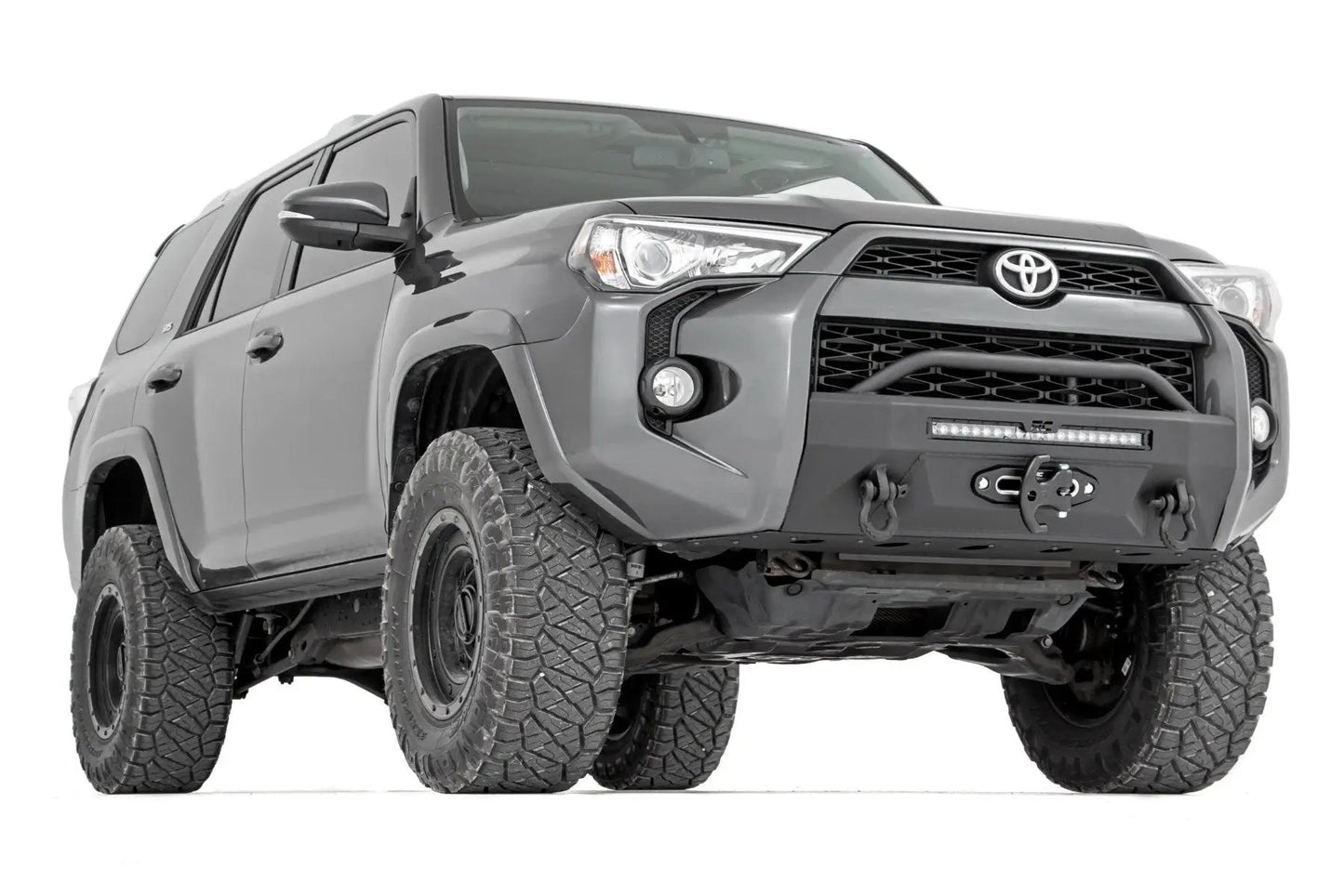 Rough Country Front Bumper | Hybrid | 20" Blk LED | Amber | Toyota 4Runner 2WD/4WD (14-24) by Rough Country