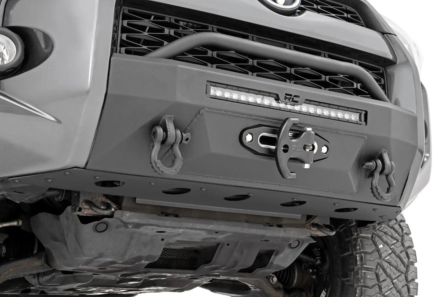 Rough Country Front Bumper | Hybrid | 20" Blk DRL | Toyota 4Runner 2WD/4WD (2014-2024) by Rough Country