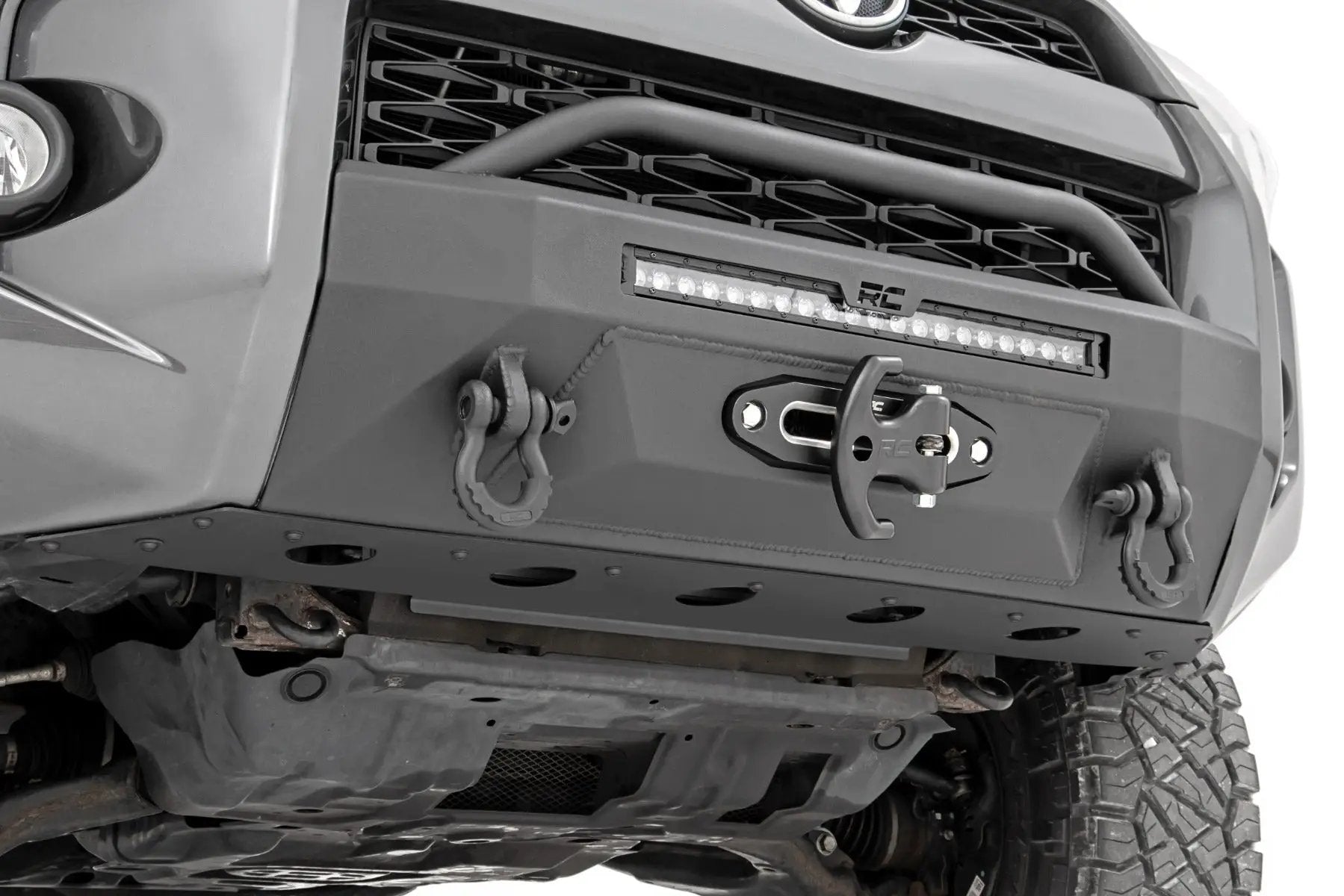 Rough Country Front Bumper | Hybrid | 20" Blk DRL | Toyota 4Runner 2WD/4WD (2014-2024) by Rough Country