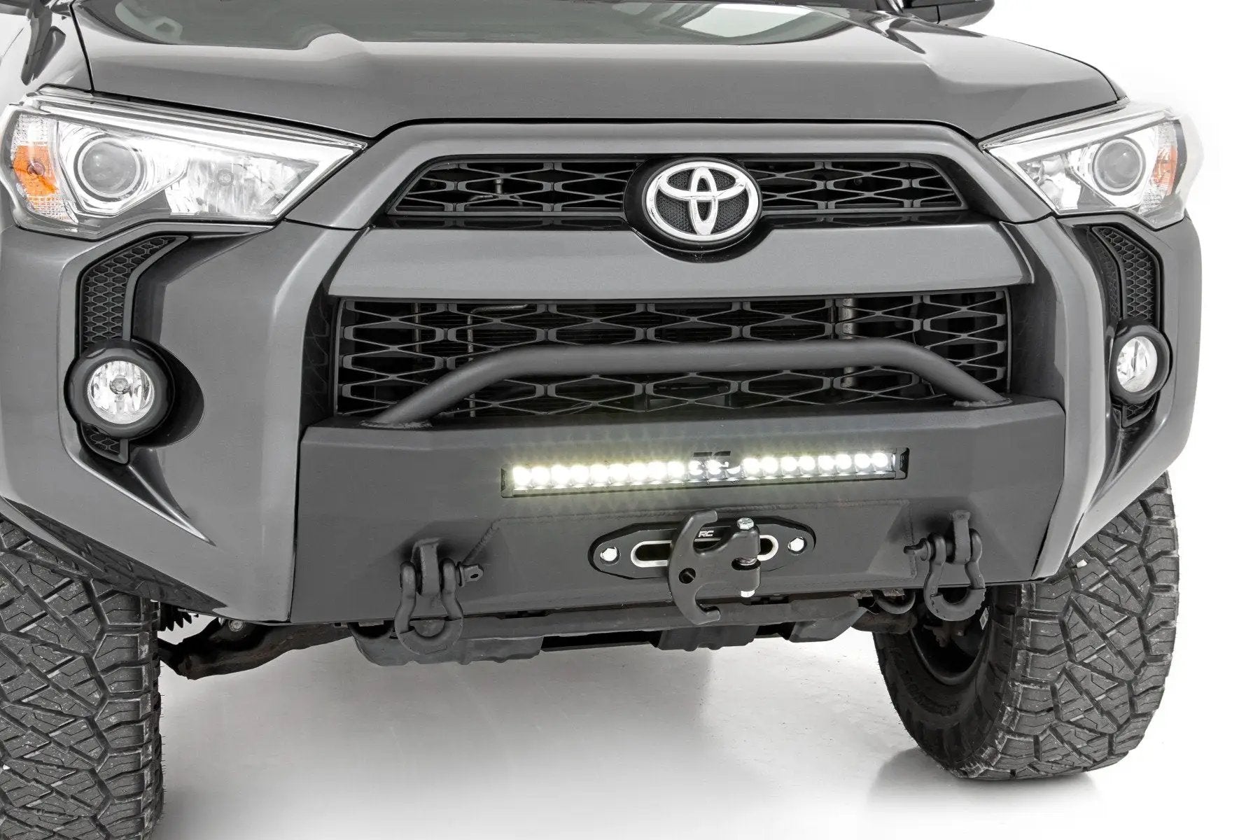 Rough Country Front Bumper | Hybrid | 20" Blk LED | Toyota 4Runner 2WD/4WD (2014-2024) by Rough Country