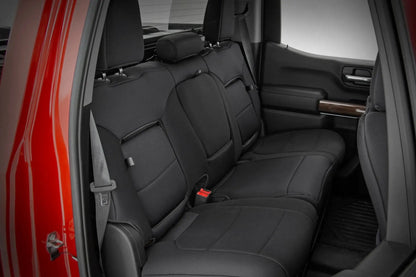 Rough Country Seat Covers | FR 40/40/20 & RR Back Storage | Chevy/GMC Sierra 1500 (19-26)/Silverado 1500 (19-26) by Rough Country
